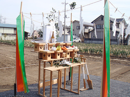 太田市内で地鎮祭